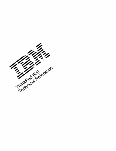 IBM ThinkPad 600 ThinkPad 600  service manual